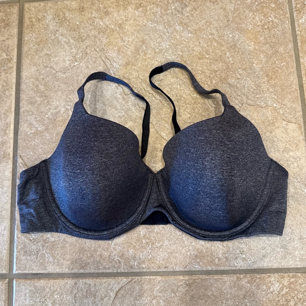 Ambrielle grey marled T-shirt bra